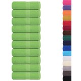 vidaXL Ručnici za pranje 10 kom zeleni 30x30 cm 360 gsm 100 % pamuk | shoptok.hr