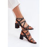 Maciejka Leather Women's Sandals With Straps On A Heel | shoptok.hr