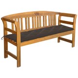 The Living Store Vrtna klop z blazino 157 cm trden akacijev les - Vrtna Klop, (21469779) | Shoptok.si