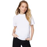 Trendyol White-Black 2-Pack 100% Cotton Basic Stand Up Collar Knitted T-Shirt | Eponuda.ba