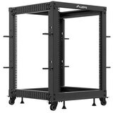 Lanberg Open Rack 19 15U 600x600-1100 adjustable black | shoptok.hr