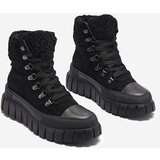 Resti Women's black eco-suede boots with sheepskin Vetic - Footwear | ePonuda.com