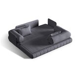 Cosmopolitan Design Tamno siva sklopiva sofa od bouclé tkanine 206 cm Kemi – | shoptok.hr