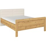 Novel POSTELJA 180 cm x 200 cm , leseni material barve hrasta, barve šampanjca Cene