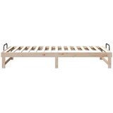  Krevetna konstrukcija Smeđa 100 x 210 cm Čvrsto borovo drvo | shoptok.hr