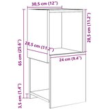  Kutni ormarić Betonski sivi 30,5x30x65cm Konstruirano drvo | shoptok.hr