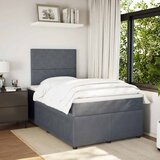  box spring s madracem tamnosivi 120 x 190 cm baršun | shoptok.hr