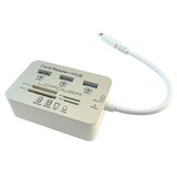 LC Power čitač kartica USB HUB 3 porta LC-HUB-C-CR USB-C - 3xUSB 3.0 bijeli | Eponuda.ba