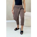 Kesi Punto Milano winter pants with fango decorative zipper Cijene