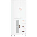 vidaXL Visoka omara bela 69,5x34x180 cm inženirski les, (20819110) | Shoptok.si
