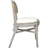  Jedilni stoli 4 kosi sivo platno | Shoptok.si