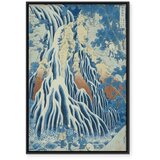  Slika - Hokusai Katsushika – Kirifuri Fall on Kurokami Mount 40x60 U crnom drvenom okviru | shoptok.hr