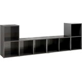 TV ormarići 4 kom sjajni sivi 72x35x36,5 cm konstruirano drvo | shoptok.hr