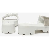 Resti White women's slippers with cubic zirconia Emkoy - Footwear | Shoptok.si