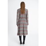 Dewberry Z6622 PLAID WOMEN'S COAT-PLAID-BLACK | shoptok.hr