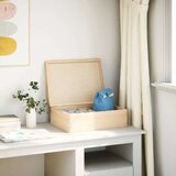 vidaXL Drvena kutija s poklopcem 40x30x13 cm Puno drvo Bor cijene