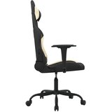  Gaming stol z oporo za noge črno in krem blago, (21152231) | Shoptok.si