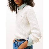 Tommy Jeans Pulover 'ESSENTIAL' bela | Shoptok.si