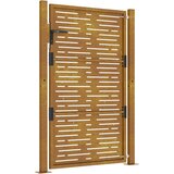vidaXL Vrtna vrata 105 x 155 cm od čelika COR-TEN četvrtasti dizajn | shoptok.hr