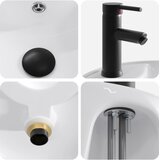  Umivaonik za kupaonicu Mat Crna 40,5 x 40,5 x 15 cm Metal | shoptok.hr