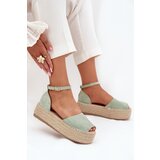 Boto Women's platform espadrilles with weaving mint Selise | shoptok.hr