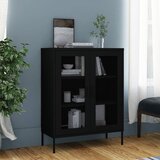 Ormarić za pohranu crni 80 x 35 x 101,5 cm čelični | shoptok.hr