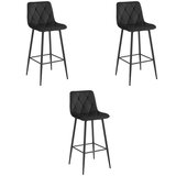 NADO stolica - crni baršun / crne noge x 3 | shoptok.hr