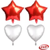  Balon set Zvijezda + Srce | Eponuda.ba