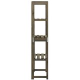  Rešetka s policama siva 55 x 30 x 140 cm od masivne jelovine | Eponuda.com