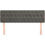  Posteljno vzglavje 2 kosa temno sivo 80x7x78/88 cm žamet, (20793011) | Shoptok.si