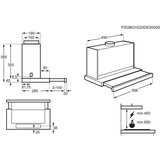 Aeg DPS3640AM Serija 5000 Ploska napa 60 cm, 942022604 | Shoptok.si