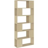 Furnova Knjižna omara za razdelitev prostora sonoma hrast 80x24x186 cm, (21950942) | Shoptok.si