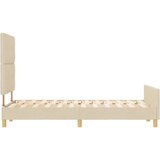  Krevet u krem boji 120x190 cm izrađen od tkanine | shoptok.hr