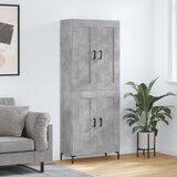 Visoka komoda siva betona 69,5x34x180 cm od konstruiranog drva Slike