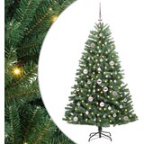 vidaXL Umetno Zložljivo Božično Drevo Zelena 150 cm PVC in kovina | Shoptok.si