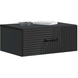  Stenski nočni omarici s predalom 2 pcs Črna 49 x 34,5 x 20 cm, (5000209854) | Shoptok.si