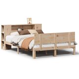 vidaXL Knjižna postelja brez vzmetnice 135x190 cm trdna borovina | Shoptok.si