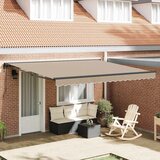 vidaXL Retraktilna tenda Bež 400x300 cm blago - - Bež - 33.51 - 400x300 cm - 2025- | Shoptok.si