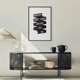  Plakat - Dreams Don\'t Work Unless You Do 40x60 Crni okvir s margom | shoptok.hr