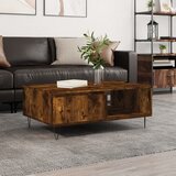 vidaXL Stolić za kavu boja hrasta 90 x 60 x 35 cm konstruirano drvo Cijene
