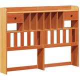 vidaXL Krevet s regalom za knjige bez madraca 140 x 190 cm od borovine | shoptok.hr