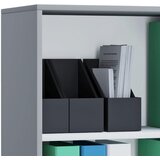 P & B PISARNIŠKI REGAL 70/74/37 cm siva | Shoptok.si
