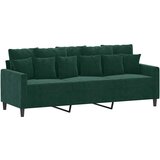  2-dijelni set sofa s jastucima tamnozeleni baršunasti Zelena | Shoptok.si