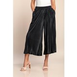 Fenzy Elegantne Plisirane Hlače, Črne | Shoptok.si