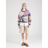 Iriedaily Pulover 'Fady' marine / svetlo modra / lila / oranžna | Shoptok.si