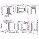 vidaXL 11-dijelni set kuhinjskih ormarića Kalmar konstruiranog drva | shoptok.hr