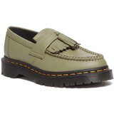 Dr. Martens Kožne mokasinke Adrian za žene, boja: zelena, ravni potplat, DM31703357 | shoptok.hr