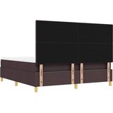  Krevet s opruga kutije Tamno smeđa 200 x 180 cm tkanina | shoptok.hr