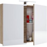 MID.YOU Omara Z Ogledalom Badinos, Hrast | Shoptok.si
