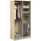 vidaXL Garderobna omara sonoma hrast 100x50x200 cm iverna plošča Cene